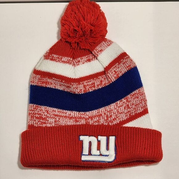 Other - Beanie with Pom, New York Giants
